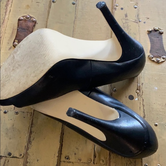 👡 ASOS BLACK VEG LEATH PEEP TOE HIGH HEELS 9 M - Picture 11 of 11